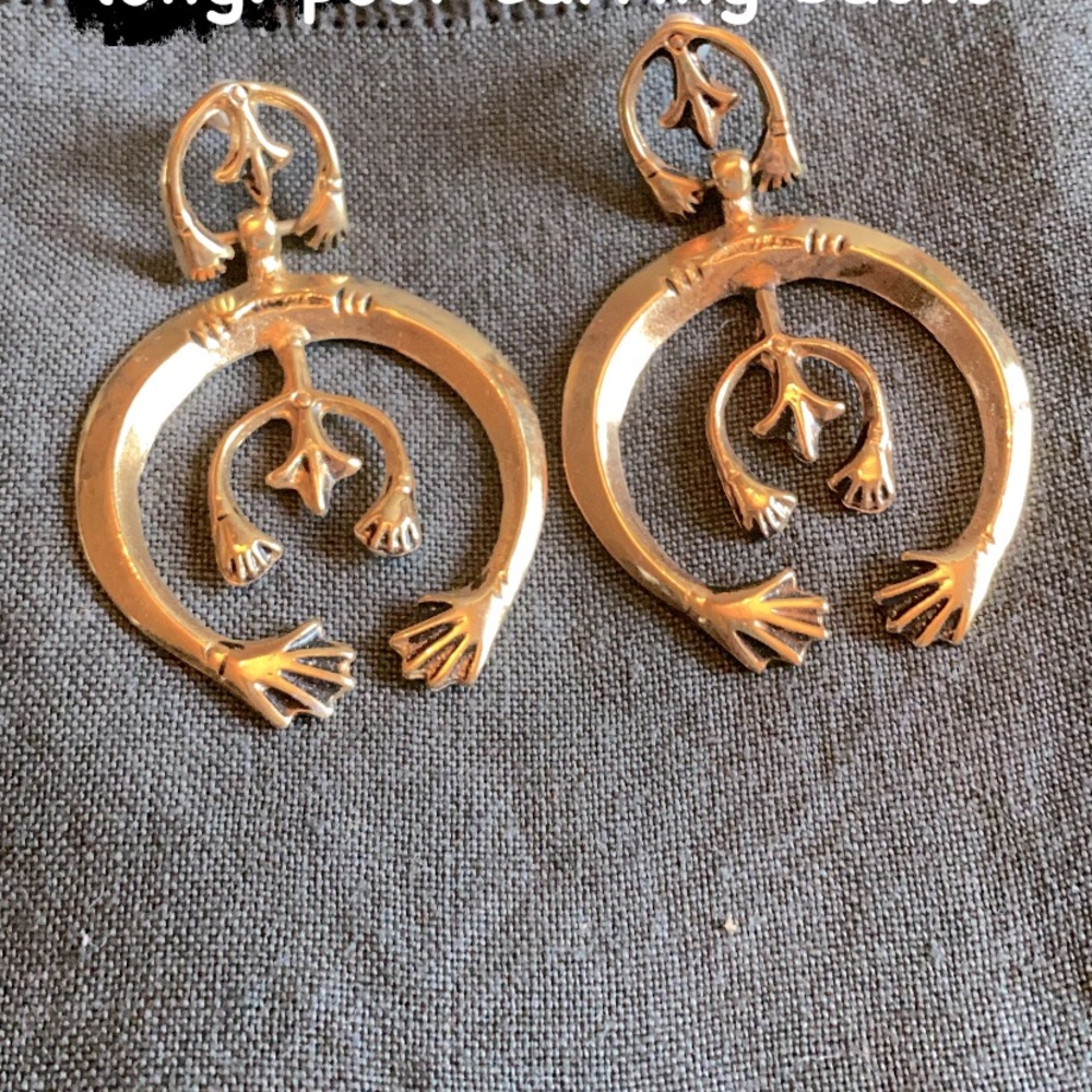 Brass earrings